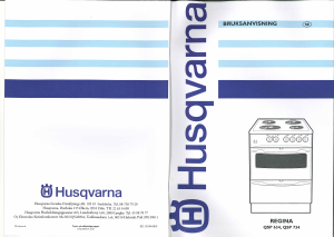 Bruksanvisning Husqvarna QSP 634 Regina Spis