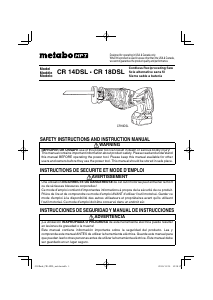 Handleiding Metabo CR 14DSL Reciprozaag