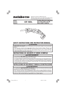 Manual Metabo CR 10DL Reciprocating Saw