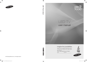 Handleiding Samsung UN40C7000WF LED televisie