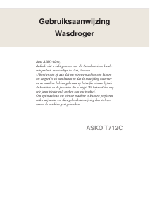 Handleiding Asko T712C Wasdroger