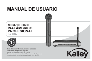 Manual de uso Kalley K-MI60NM Micrófono