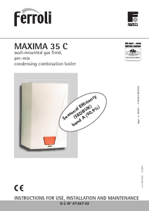 Handleiding Ferroli Maxima 35 C CV-ketel