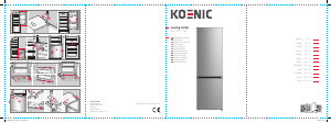 Kullanım kılavuzu Koenic KFK 35411 A2 Donduruculu buzdolabı