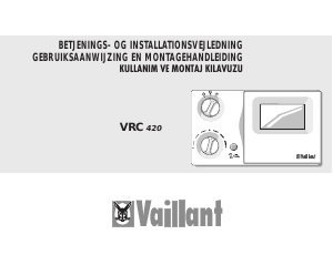 Handleiding Vaillant VRC 420 Thermostaat