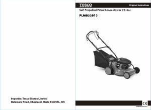 Manual Tesco PLM022013 Lawn Mower
