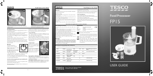 Manual Tesco FP15 Food Processor