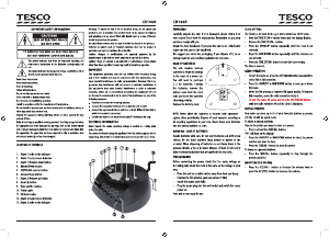 Bruksanvisning Tesco CR106R Klockradio