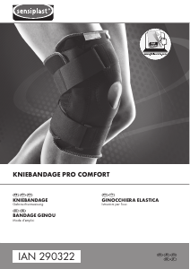 Manuál Sensiplast IAN 290322 Kolenní ortéza