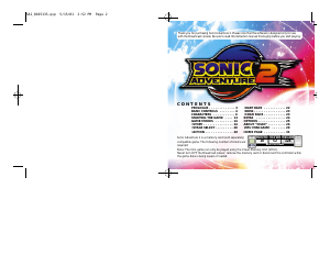 Handleiding SEGA Dreamcast Sonic Adventure 2