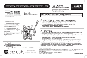 Handleiding Hasbro Spider-Man 3 Bump & Go 4 Wheeler