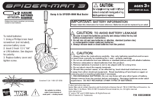Handleiding Hasbro Spider-Man 3 Bump & Go Mud Buster