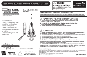 Handleiding Hasbro Spider-Man 3 Bump & Go Web Rider