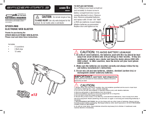 Handleiding Hasbro Spider-Man 3 Electronic Web Blaster