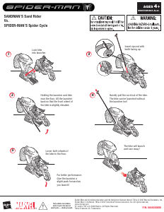 Handleiding Hasbro Spider-Man 3 Sandmans Sand Rider vs. Spider-Mans Spider Cycle