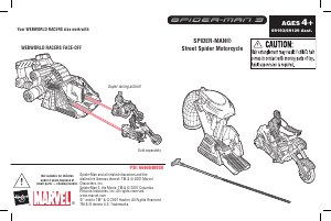 Handleiding Hasbro Spider-Man 3 Street Spider Motorcycle