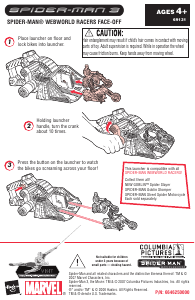 Handleiding Hasbro Spider-Man 3 Webworld Racers Face-Off