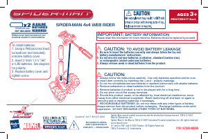 Handleiding Hasbro Spider-Man 4X4 Web Rider