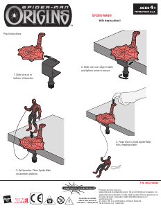 Handleiding Hasbro Spider-Man Origins Spider-Man with Leaping Attack