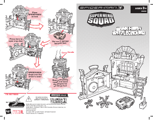 Handleiding Hasbro Spider-Man Super Hero Squad Bank Heist Battleground