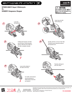 Handleiding Hasbro Spider-Man Super X Motorcycle vs. Venoms Vengeance Chopper