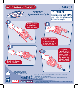 Handleiding Hasbro Spider-Man Webworld Venom Symbiote Stunt Cycle