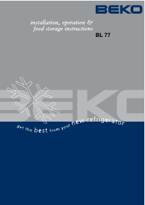 Manual BEKO BL 77 Refrigerator