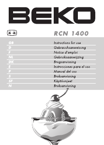 Handleiding BEKO RCN 1400 B Koelkast