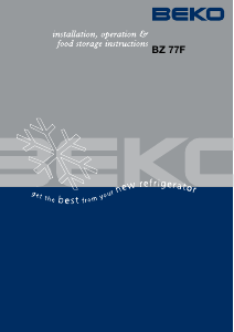 Bruksanvisning BEKO BZ 77F Frys