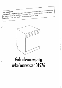 Handleiding Asko D1976 Vaatwasser