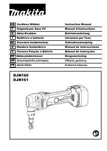 Manual Makita DJN161RTJ Nibbler