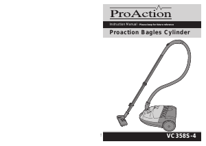 Bruksanvisning ProAction VC358S-4 Dammsugare