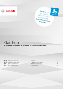 Handleiding Bosch PCQ7A5B90V Kookplaat