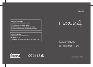 Manual LG E960 Nexus 4 Mobile Phone