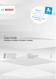 Handleiding Bosch PPH6A6B20V Kookplaat