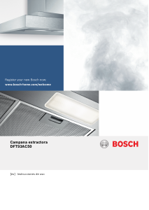 Manual de uso Bosch DFT93AC50 Campana extractora