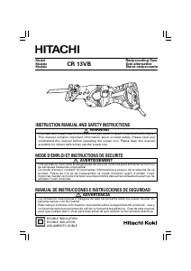 Handleiding Hitachi CR 13VB Reciprozaag