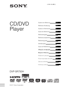 Manual de uso Sony DVP-SR750H Reproductor DVD