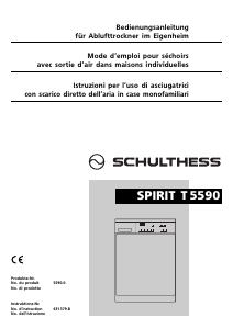 Bedienungsanleitung Schulthess Spirit T 5590 Trockner