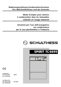 Bedienungsanleitung Schulthess Spirit TC 6695 Trockner