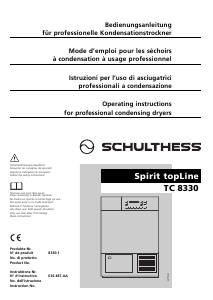 Bedienungsanleitung Schulthess Spirit TopLine TC 8330 Trockner