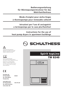 Mode d’emploi Schulthess Spirit TopLine TW 8240 Sèche-linge