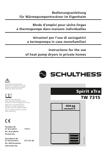 Mode d’emploi Schulthess Spirit xTra TW 7315 Sèche-linge
