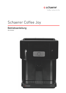 Bedienungsanleitung Schaerer Coffee Joy Kaffeemaschine