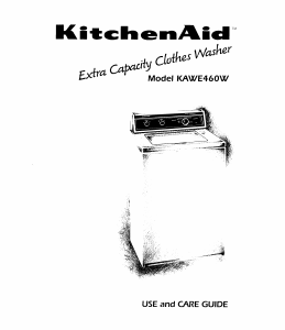 Bruksanvisning KitchenAid KAWE460WWH0 Tvättmaskin