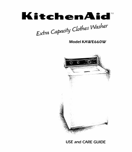 Manual KitchenAid KAWE660WAL1 Washing Machine