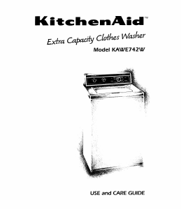 Manual KitchenAid KAWE742WAL0 Washing Machine