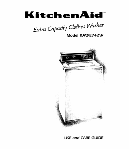 Bruksanvisning KitchenAid KAWE742WAL1 Tvättmaskin
