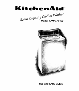 Manual KitchenAid KAWE764WAL0 Washing Machine