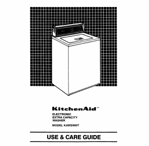 Manual KitchenAid KAWE900TWH1 Washing Machine